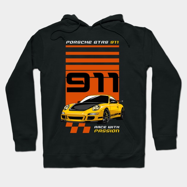 Porsche 911 GT3 RS Hypercar Hoodie by milatees